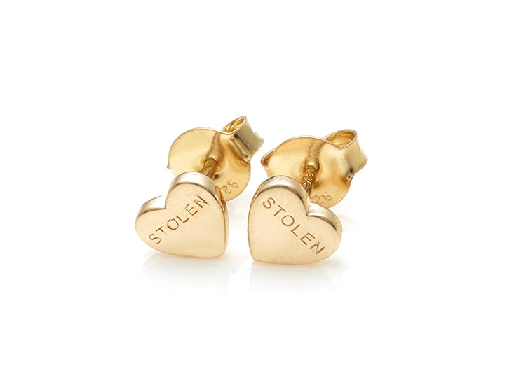Stolen Girlfriends Club Stg gold Plated Stolen Heart Earrings