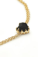 Load image into Gallery viewer, Stolen Girlfriends Club Stg Gold Plated Love Claw Bracelet - Onyx

