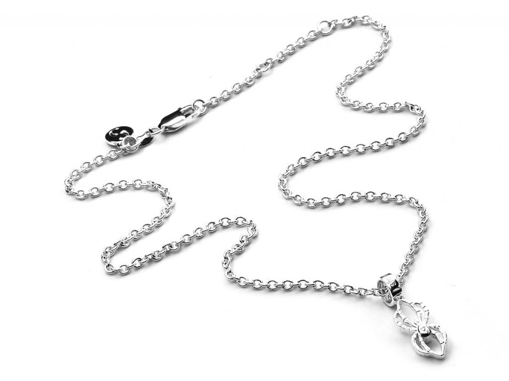 Stolen Girlfriends Club Sterling Silver Micro Spider Necklace
