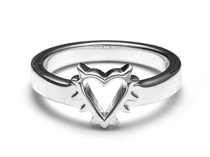 480248 stolen girlfriends club stg mini heart spike ring