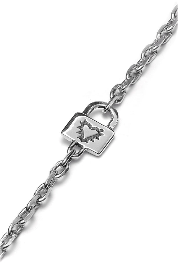Stolen Girlfriends Club Stg Locked Heart Bracelet