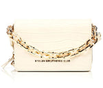 Load image into Gallery viewer, Stolen Girlfriends Club Little Trouble Handbag - Cream/Gold
