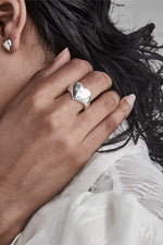 Load image into Gallery viewer, Stolen Girlfriends Club Stg Heart Is Full Signet Ring

