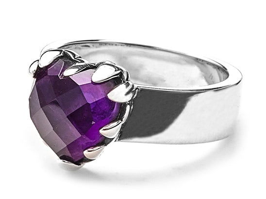 Stolen girlfriends club stg love claw ring    dark amethyst