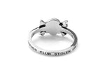 Load image into Gallery viewer, Stolen Girlfriends Club Stg Black Spinel Pirate Flag Ring
