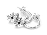 Load image into Gallery viewer, Stolen Girlfriends Club Stg Black Spinel Star Crossed Anchor Earrings
