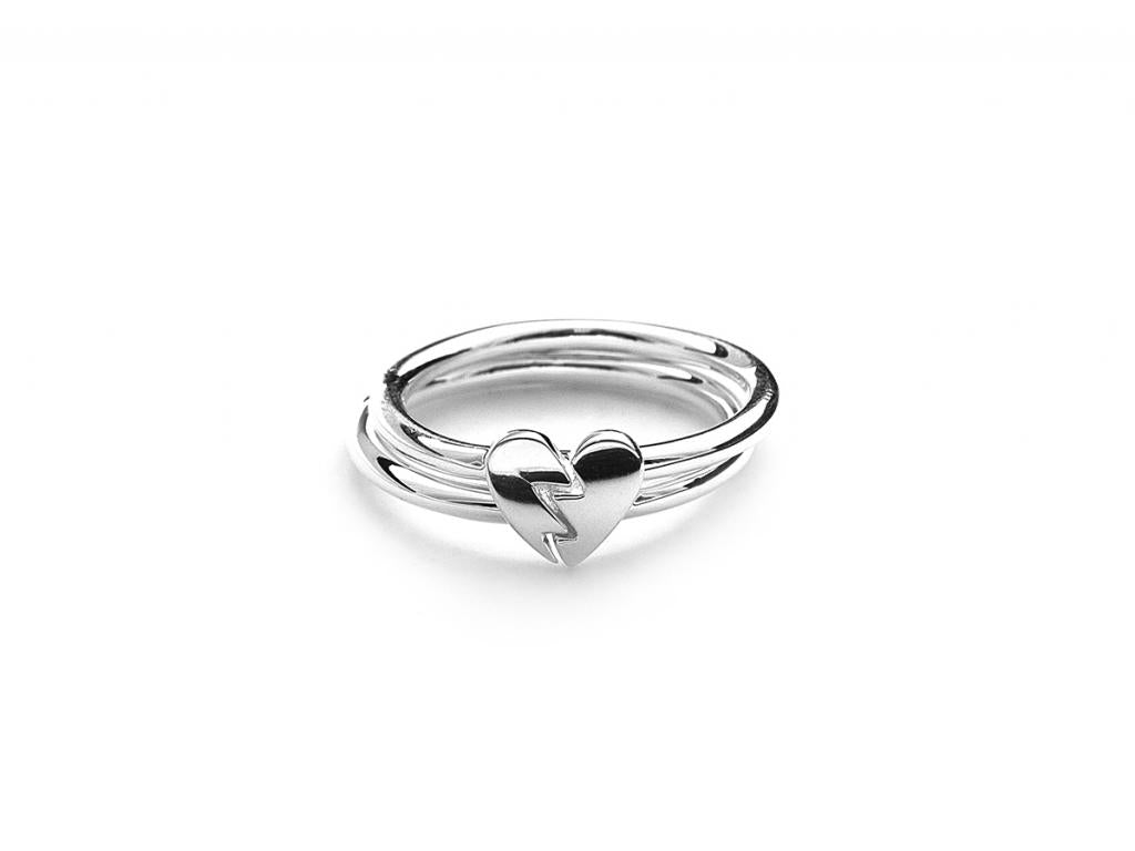 480307 stolen girlfriends club sterling silver micro broken hearts ring set
