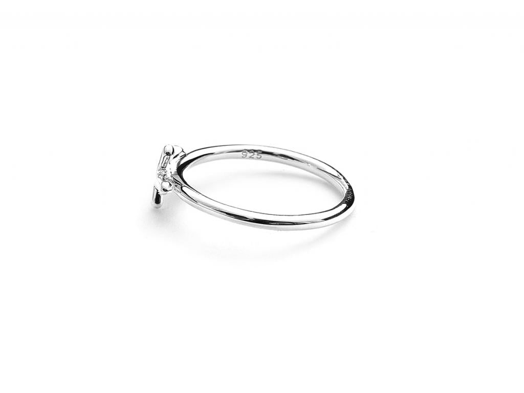 Stolen Girlfriends Club Stg Micro Gothic Cross Ring
