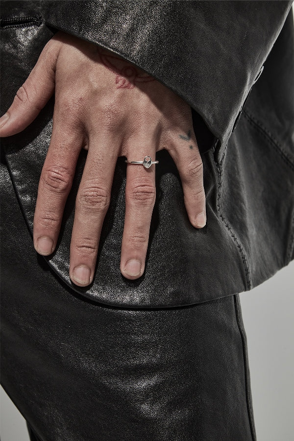 Stolen Girlfriends Club Stg Micro Padlock Heart Ring