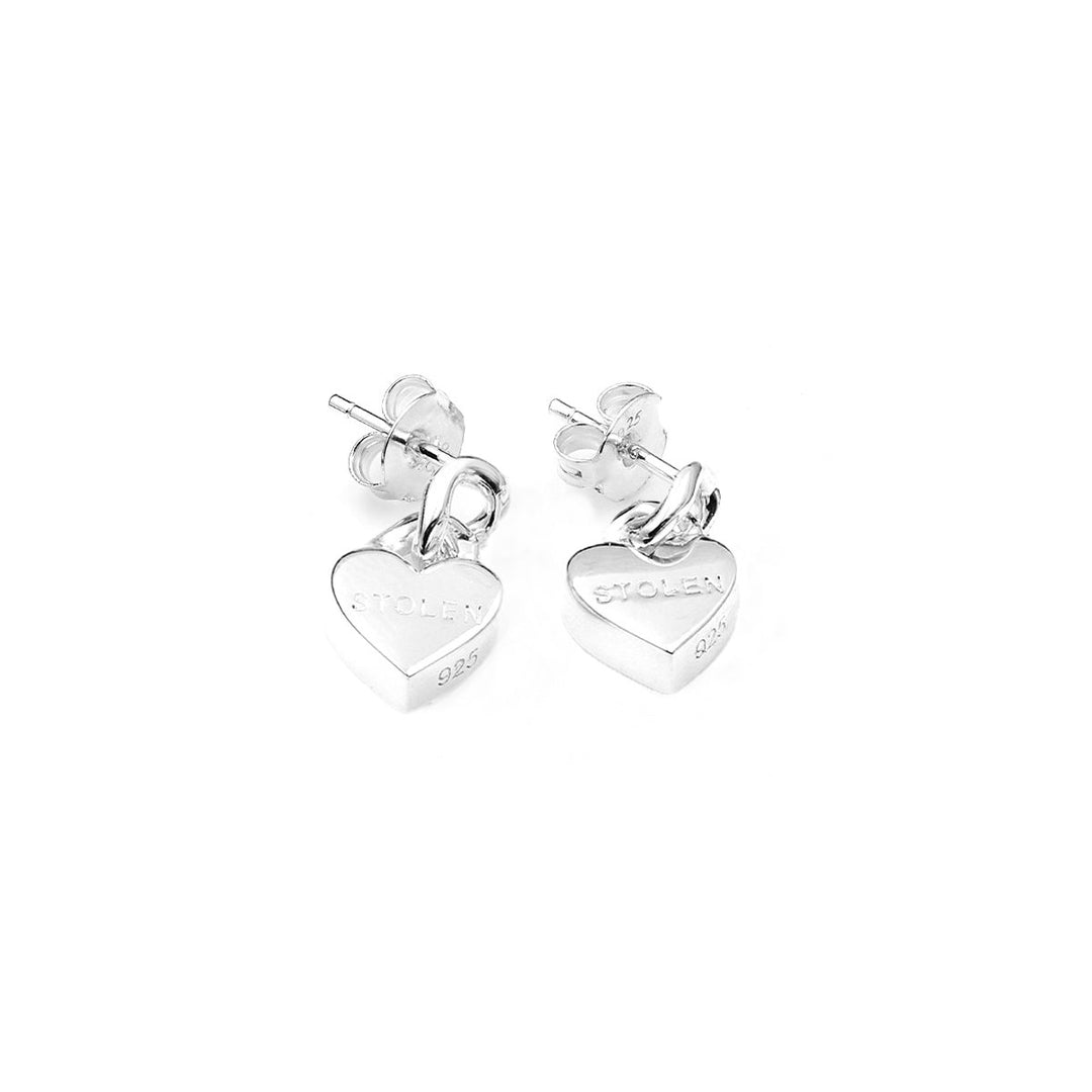 Stolen Girlfriends Club Sterling Mini Love Chain Earrings
