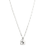 Load image into Gallery viewer, Stolen Girlfriends Club Sterling Silver S Logo Tag Necklace
