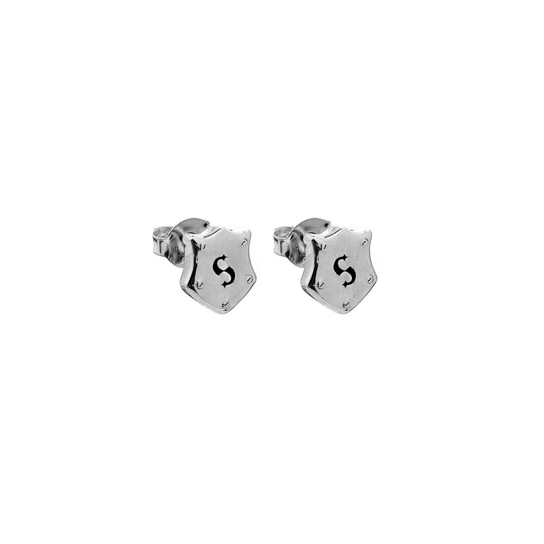 Stolen Girlfriends Club Stg Shield Stud Earrings