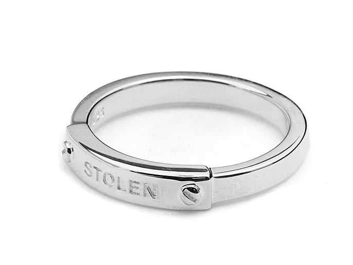 Stolen Girlfriends Club Bolted Band Ring Narrow