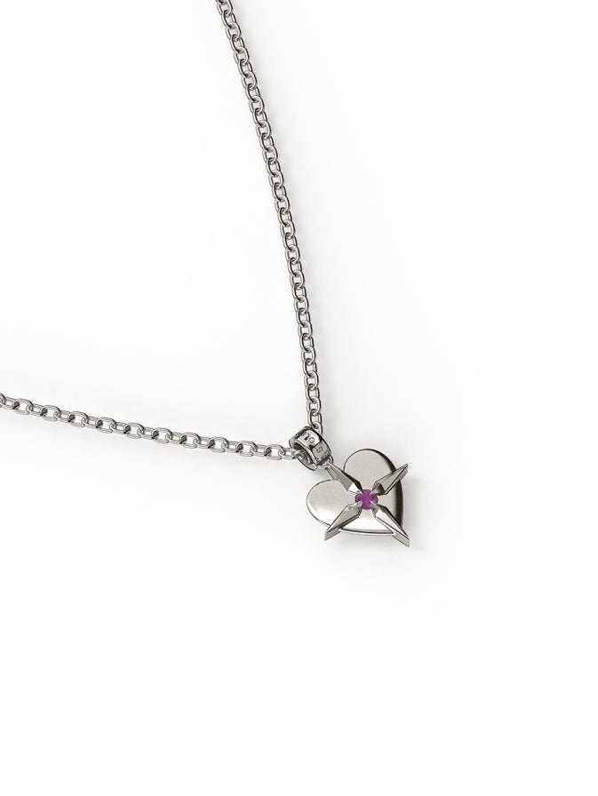 480348 stolen girlfriends club sterling silver ruby birthstone necklace