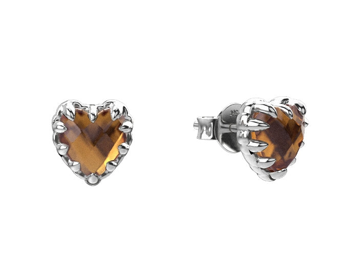 Stolen girlfriends club stg love claw studs   citrine