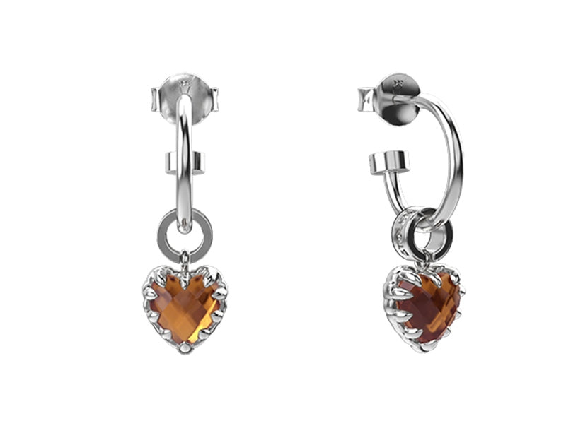 Stolen girlfriends club stg love claw anchor earrings   citrine