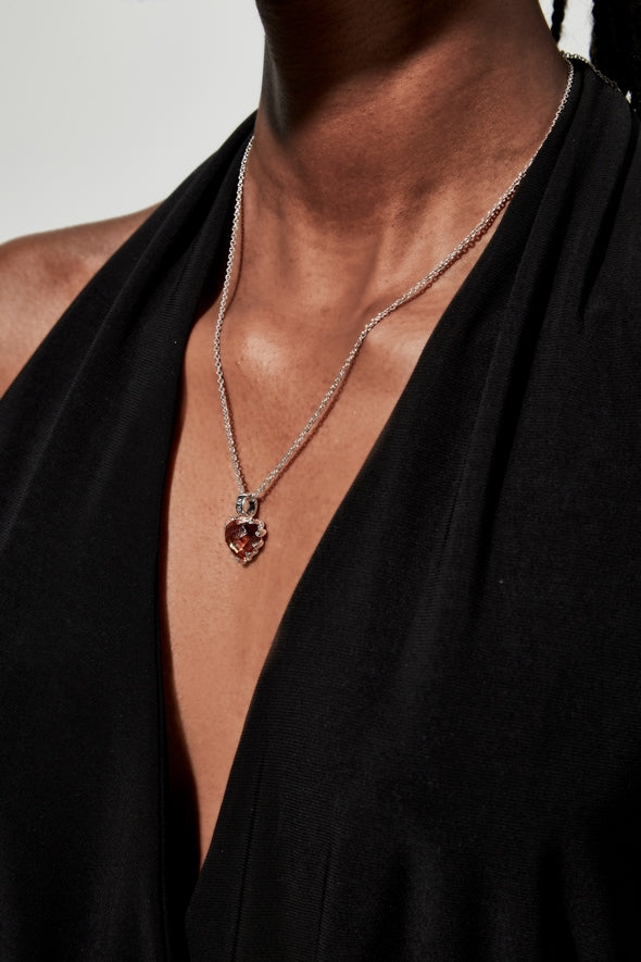 Stolen Girlfriends Club Stg Love Claw Necklace - Citrine