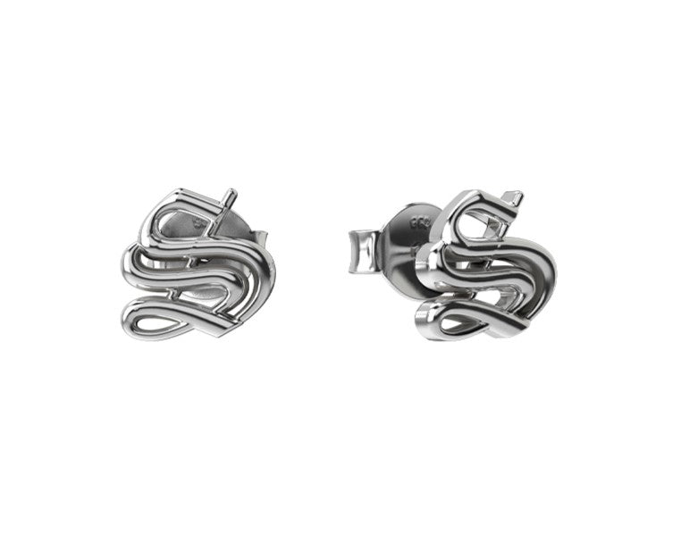 480366 stolen girlfriends club sterling silver old english studs