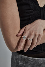 Load image into Gallery viewer, Stolen Girlfriends Club Sterling Silver Starstruck Signet Ring
