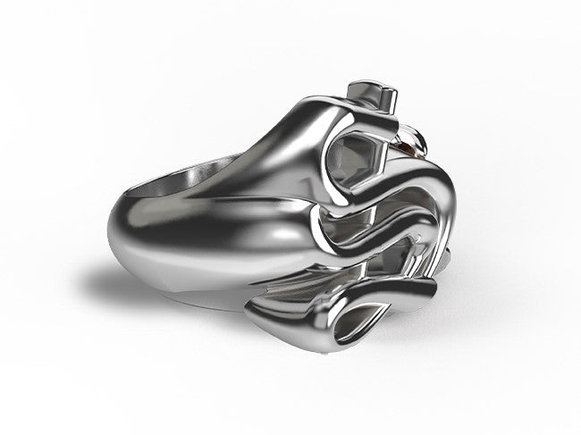 Stolen Girlfriends Club Sterling Silver Old English Signet Ring