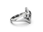 Load image into Gallery viewer, Stolen Girlfriends Club Sterling Silver Starstruck Signet Ring
