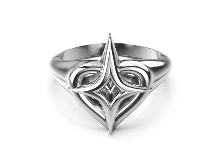 480367 stolen girlfriends club sterling silver starstruck signet ring