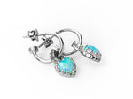 Load image into Gallery viewer, Stolen Girlfriends Club Stg Lab Grown 'Bello' Opal Love Anchor Earrings
