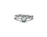 Load image into Gallery viewer, Stolen Girlfriends Club Lab Grown "Bello" Opal Dahlias Heart Ring
