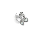 Load image into Gallery viewer, Stolen Girlfriends Club Lab Grown "Bello" Opal Dahlias Heart Earring
