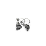 Load image into Gallery viewer, Stolen Girlfriends Club Stg Death Metal Heart Anchor Sleeper Earrings
