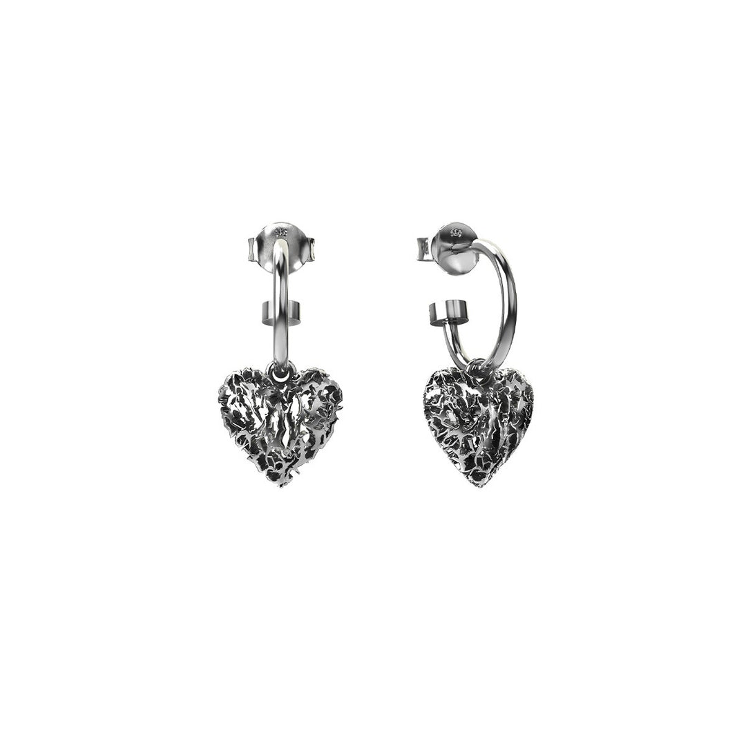 Stolen Girlfriends Club Stg Death Metal Heart Anchor Sleeper Earrings