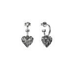 Load image into Gallery viewer, Stolen Girlfriends Club Stg Death Metal Heart Anchor Sleeper Earrings
