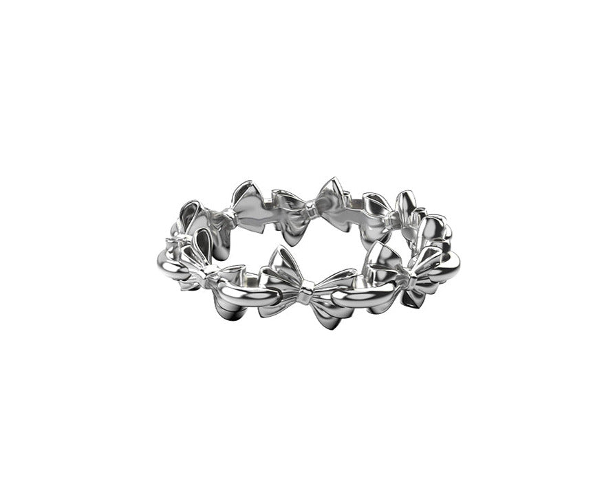 Stolen Girlfriends Club Pierced Bow Infinity Ring