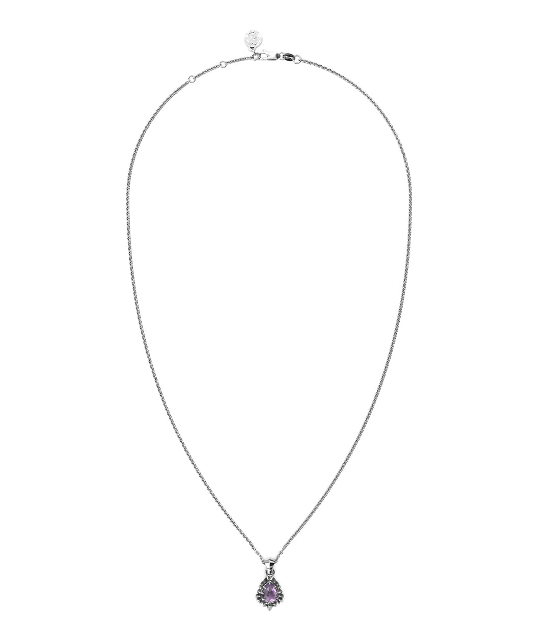 Stolen Girlfriends Club Amethyst Jagged Teardrop Necklace