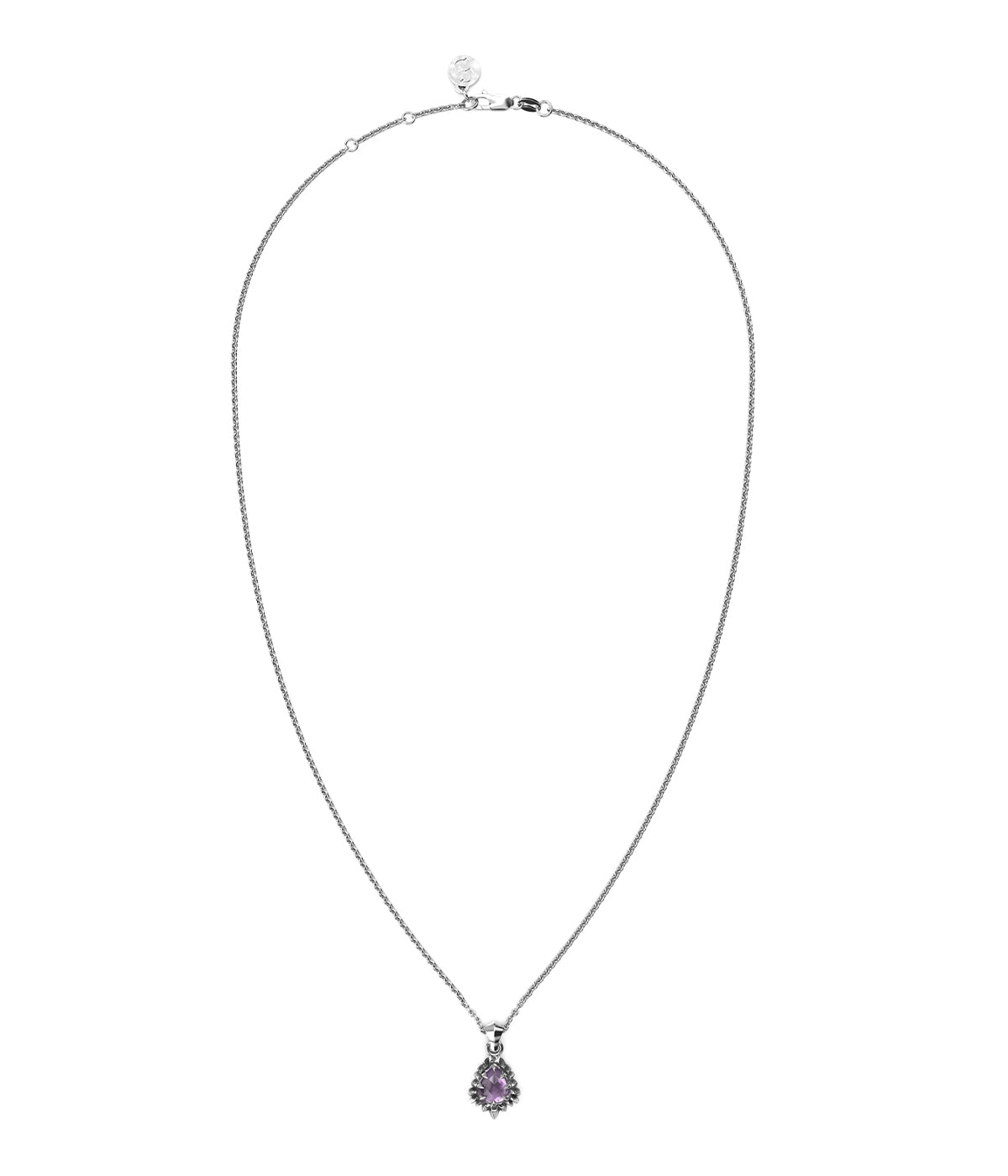 Stolen girlfriends club amethyst jagged teardrop necklace