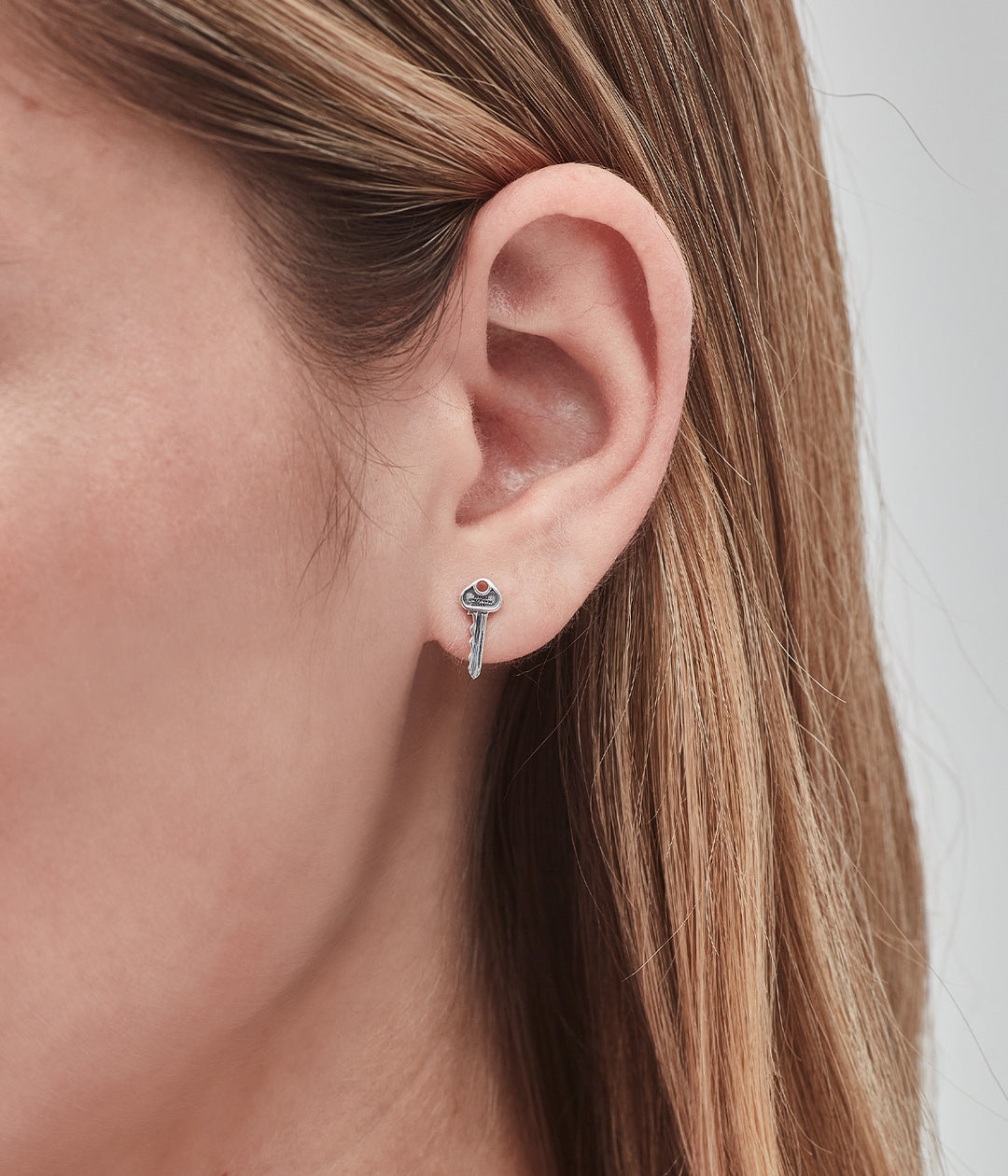 Stolen Girlfriends Club Mini Key Stud Earrings