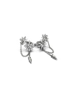 Load image into Gallery viewer, Stolen Girlfriends Club Midnight Cross Drop Earrings
