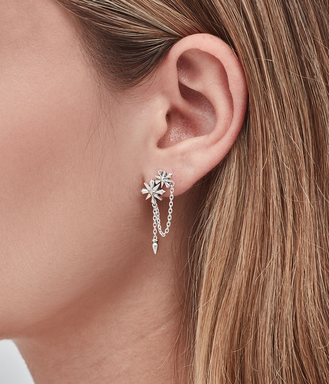 Stolen Girlfriends Club Midnight Cross Drop Earrings