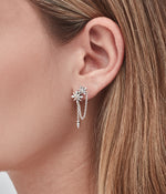 Load image into Gallery viewer, Stolen Girlfriends Club Midnight Cross Drop Earrings
