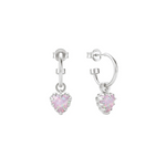 Load image into Gallery viewer, Stolen Girlfriends Club Stg Love Claw Anchor Earrings - Pink 'Bello' Opal
