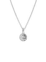 Load image into Gallery viewer, Evolve Stg CZ Ocean Wave Coin Pendant
