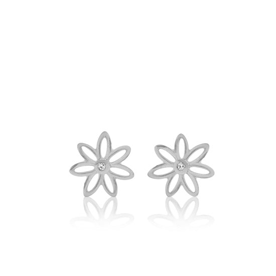 500006 evolve sterling silver daisy stud earrings 3e31013