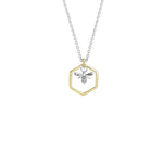 Load image into Gallery viewer, Evolve Stg Gold Plated Honey Bee Necklace
