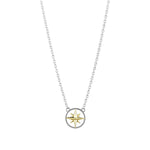 Load image into Gallery viewer, Evolve Stg Gold Plated Compass Necklace
