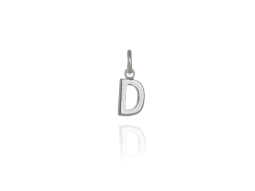 500069 evolve sterling silver initial charm lkd504 mini letter d
