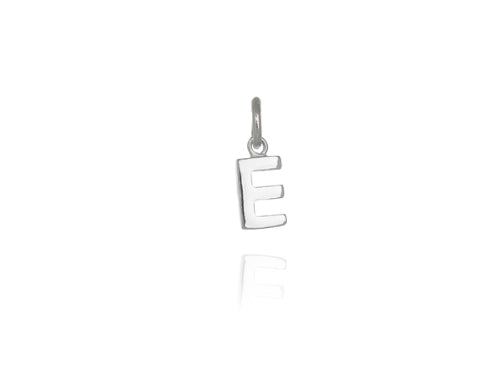 500070 evolve sterling silver initial charm lkd505 mini letter e