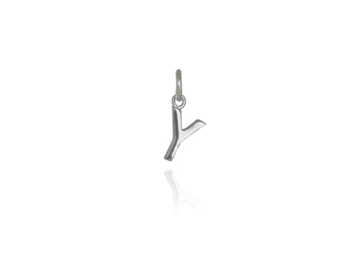 500090 evolve sterling silver initial charm lkd525 mini letter y