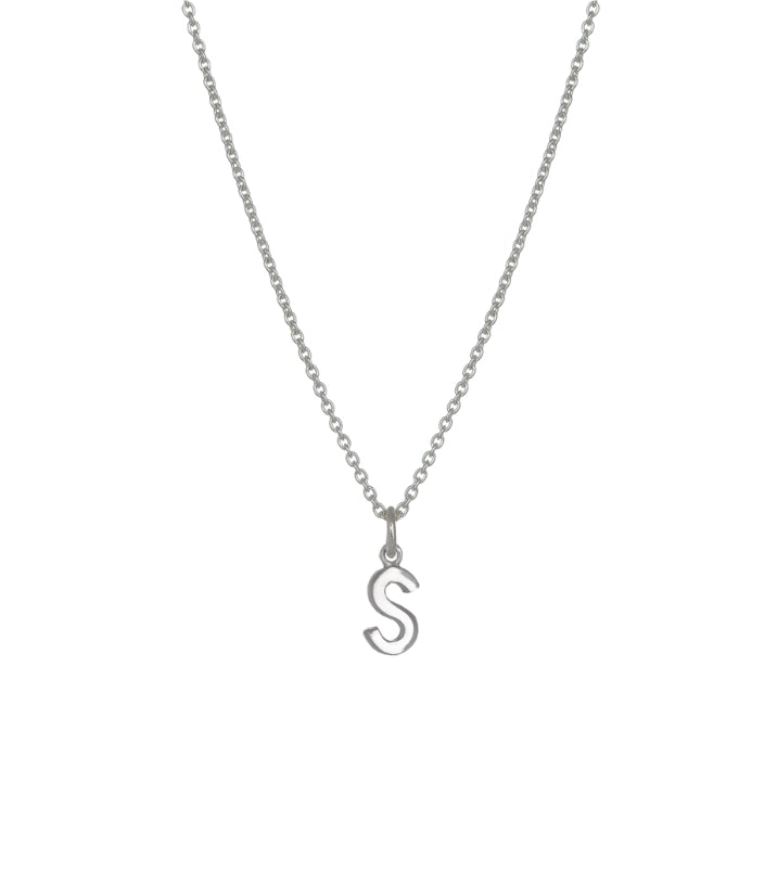 Evolve Stg Initial S Necklace 45cm
