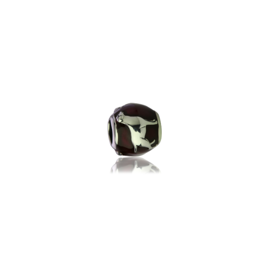 500110 evolve sterling silver enamel charm lke095 dog