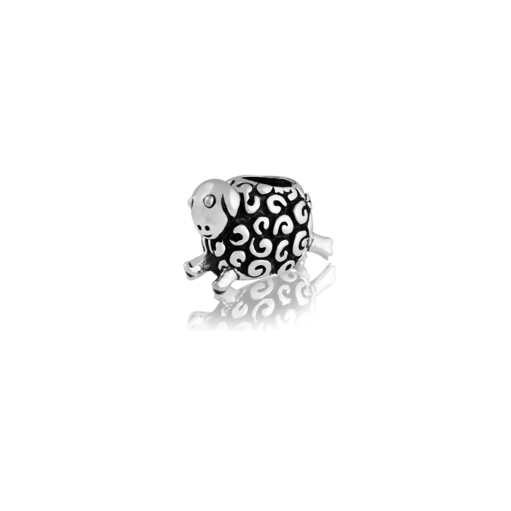 Evolve Stg Woolly Sheep Charm Bead